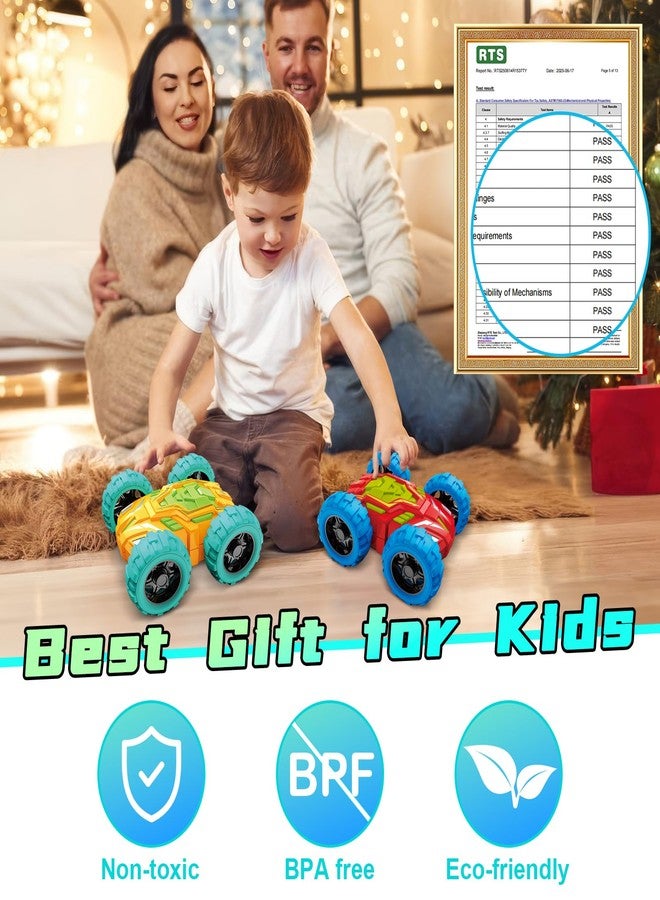 MSHALADE Toddlers Car Toys for 1-3, Toys Cars for Ages 2-4, Double-Sided Monster Truck Toys, Stunt Push and Go Friction Cars, 3 Year Old Boy Toys, Toy Cars for 2 3 4 5 6 Year Old Boy Christmas Birthday Gift - Image 5